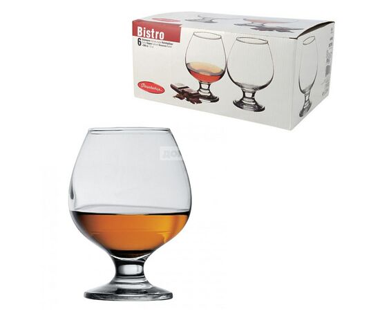 Набор бокалов д/коньяка 250мл*6шт PASABAHCE Бистро 44483, изображение 2