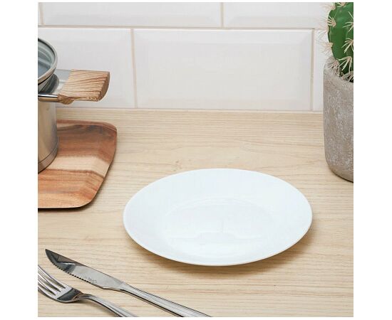 Тарелка десертная 18см ЛИЛИ БЕЛЫЙ Q8717