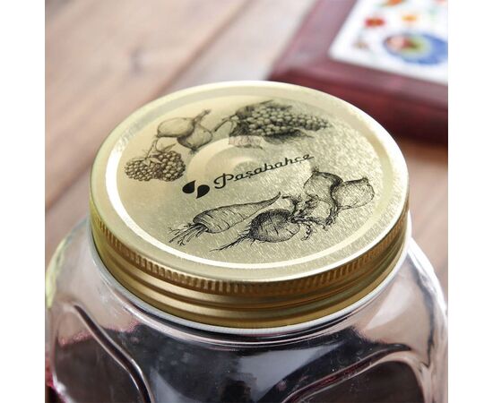 Банка с металлической крышкой ХОММЕЙД 1000 мл 80385SLB, изображение 5