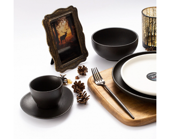 Салатник 15см ROCK BLACK DM8023, изображение 2