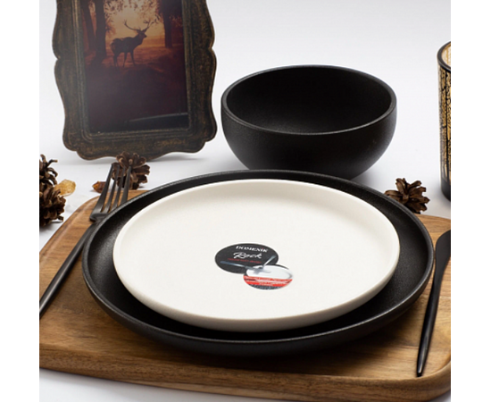 Салатник 15см ROCK BLACK DM8023, изображение 3