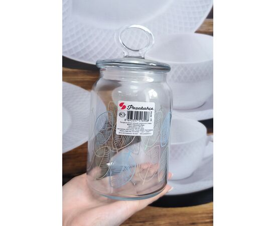 Банка с крышкой ЛИВС 860 мл (рис.41548) 96762SLBD, изображение 3