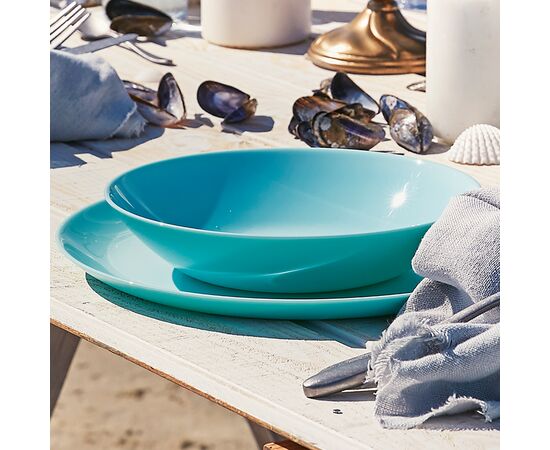 Тарелка десертная ДИВАЛИ ЛАЙТ ТЮРКУАЗ 19см P2613 LUMINARC, изображение 4