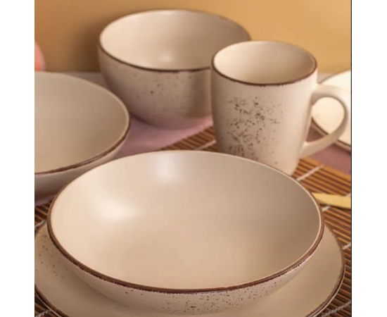 Тарелка суповая 20.5см OH! SPLASH бежевый  660мл DMD183, изображение 2