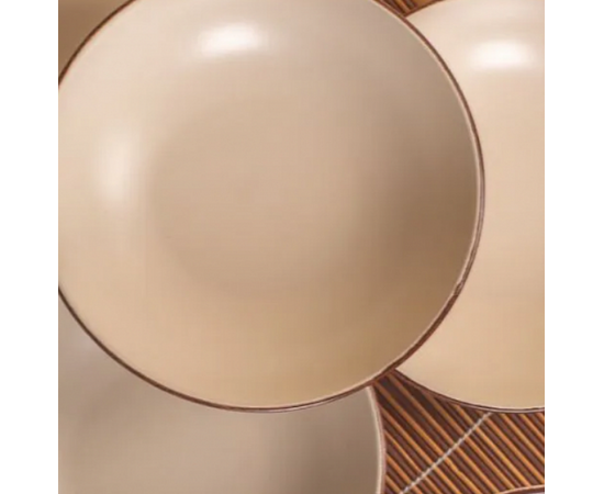 Тарелка суповая 20.5см OH! SPLASH бежевый  660мл DMD183, изображение 5