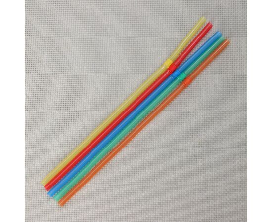 Трубочки для напитков 5*210 мм, цветная с гофрой, 50шт / уп 1401528, изображение 3