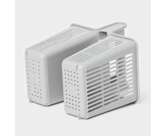 Сушилка для столовых приборов 2 отделения, 10,1х13,8х16 см, цвет серый 10622087, изображение 2