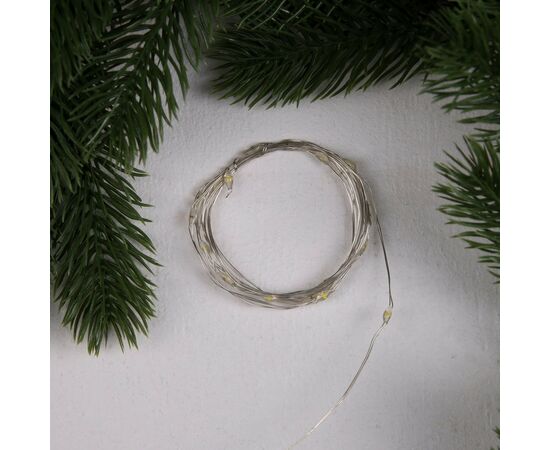 НИТЬ ROSA. IP20, 2 м, Н.С. LED(1608)-20-4.6V, AG13x3 (в компл.), 3 режима, Т/БЕЛЫЙ   9717883, изображение 4