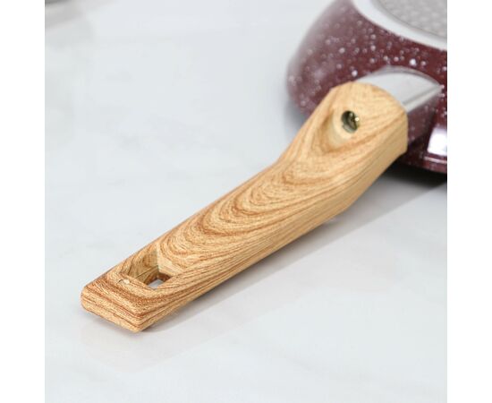 Сковорода 24см, кованая Natural. Brown ручка soft-touch, индукционное дно 3678343, изображение 6