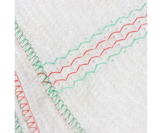 Тряпка для пола, вискоза-ХПП, 50х80 см, белая, оверлок 7793736, изображение 2