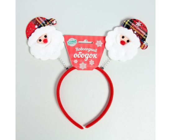 Карнавальный ободок "Дед Мороз"  МИКС 5017219