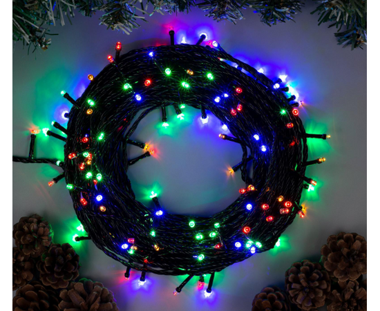 НИТЬ ECO. IP20, 20 м, Н.Т. LED-200-220V, 8 режимов, МУЛЬТИ 3556811