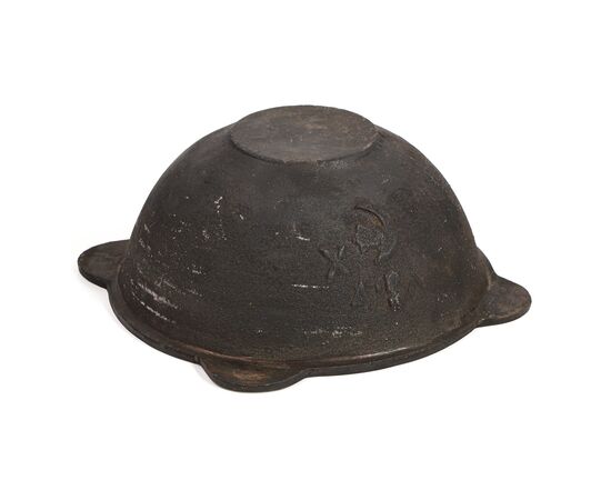 Казан чугунный 4,5л плоское дно, алюминиевая крышка 2796320, изображение 2