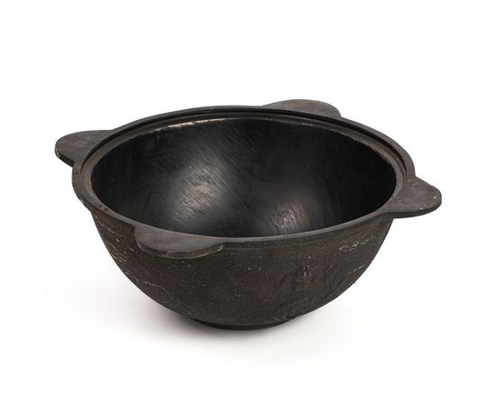 Казан чугунный 4,5л плоское дно, алюминиевая крышка 2796320, изображение 5