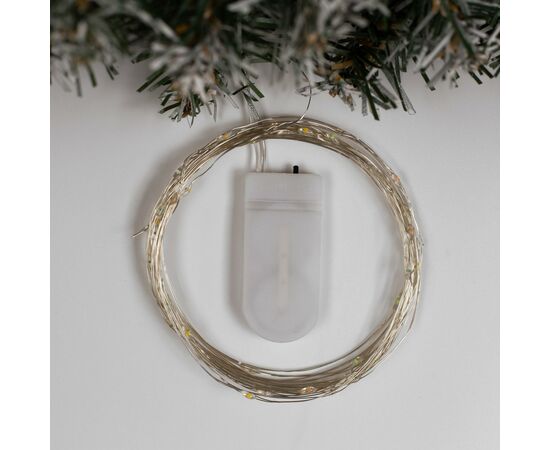 НИТЬ ROSA. IP20, 5 м, Н.С. LED(1608)-50-6V, CR2032x2 (в компл.), фиксинг, МУЛЬТИ 2433900, изображение 3