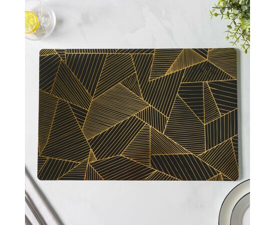 Набор салфеток сервировочных 4 шт, 30х45см, Magistro, цвет черный   9724604, изображение 2