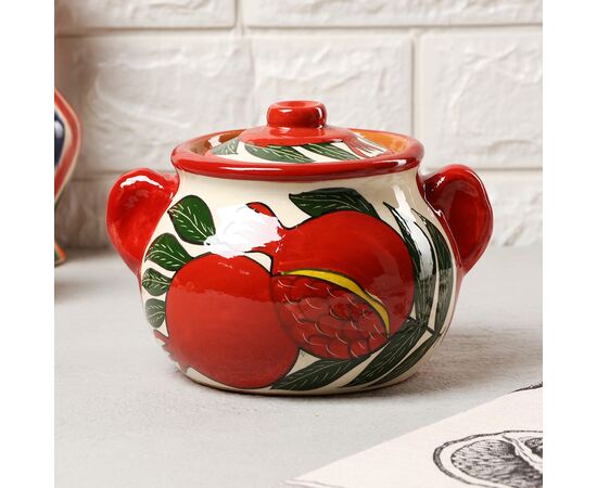 Сахарница 500мл Риштанская Керамика "Гранат", 10487614