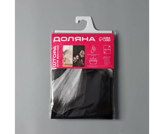 Штора для ванной 180х180см "Герберы", EVA 827470, изображение 2