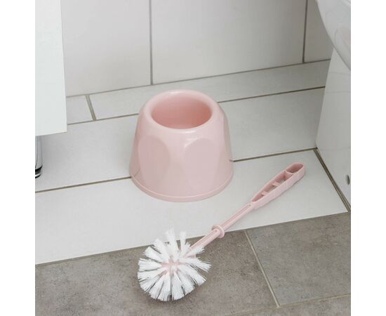 Комплект для туалета d15см h39см "Блеск стандарт", цвет чайная роза 3968992, изображение 3