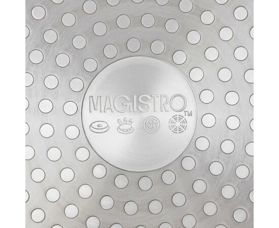 Сковорода 26см, кованая Magistro Granit с а/п покрытием, ручка soft-touch, индукционное дно 7004469, изображение 3