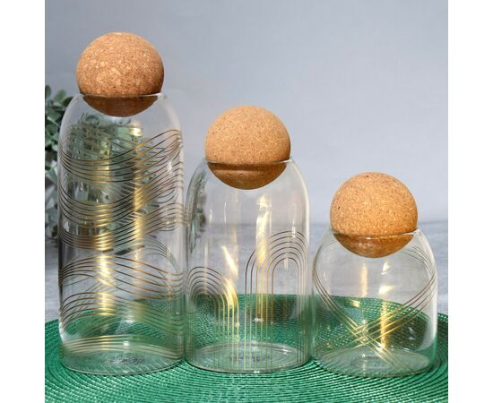 Банка для хранения 500мл "Геометрия", 9593445, изображение 2