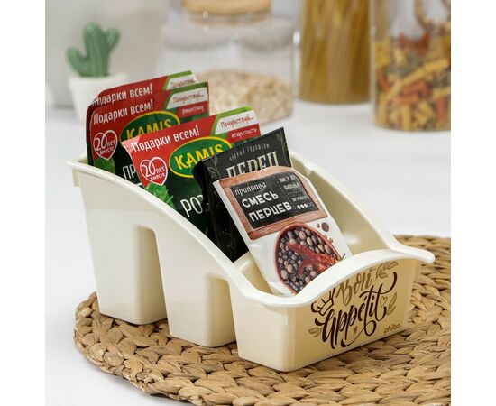 Органайзер для специй, 22,3х15х12см, с декором, цвет МИКС 1066988, изображение 5