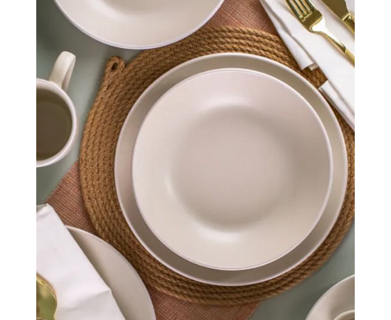 Тарелка обеденная 24см SCANDY MILK TDP535, изображение 2