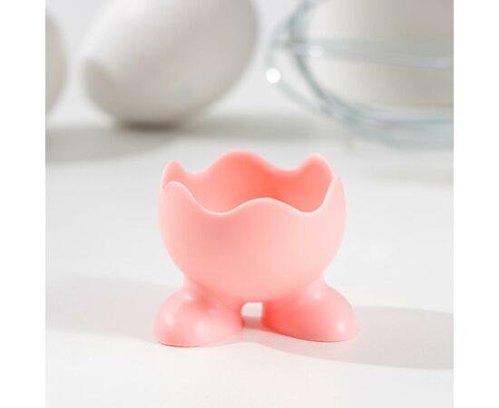 Подставка для яиц "Ноги" 5х4 см, цвет розовый 1210647, изображение 2