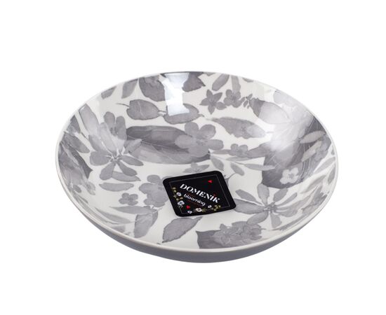 Тарелка суповая BLOOMING серая 20см Тарелка суповая BLOOMING серая 20см