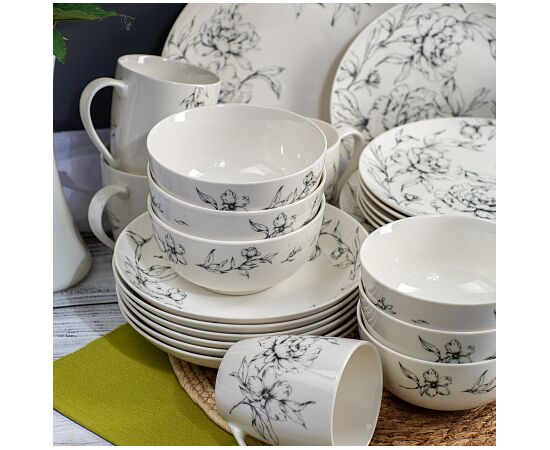 Тарелка обеденная PEONIA 24см, изображение 2 Тарелка обеденная PEONIA 24см, изображение 2