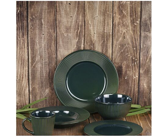 Тарелка суповая EMERALD GREEN 24см, изображение 2 Тарелка суповая EMERALD GREEN 24см, изображение 2