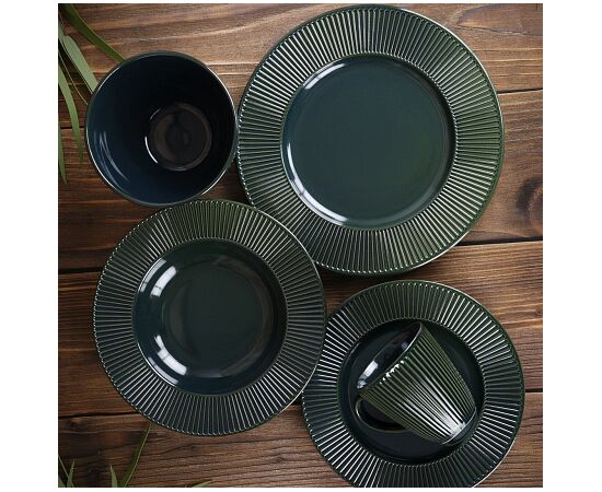 Тарелка обеденная 27см EMERALD GREEN TDP470, изображение 2 Тарелка обеденная 27см EMERALD GREEN TDP470, изображение 2