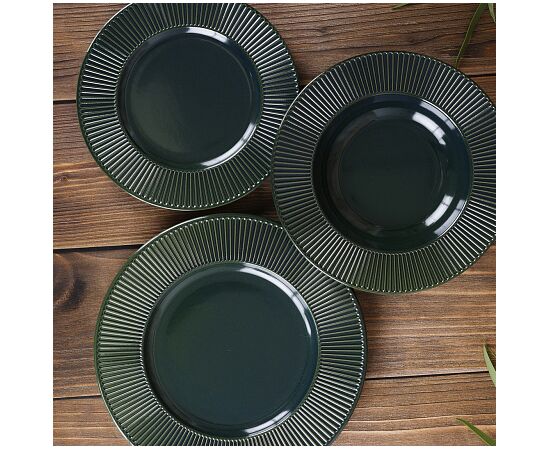 Тарелка обеденная 27см EMERALD GREEN TDP470, изображение 3 Тарелка обеденная 27см EMERALD GREEN TDP470, изображение 3