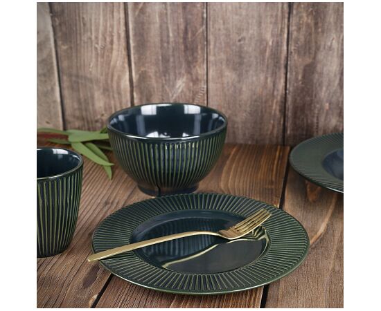 Тарелка обеденная 27см EMERALD GREEN TDP470, изображение 4 Тарелка обеденная 27см EMERALD GREEN TDP470, изображение 4