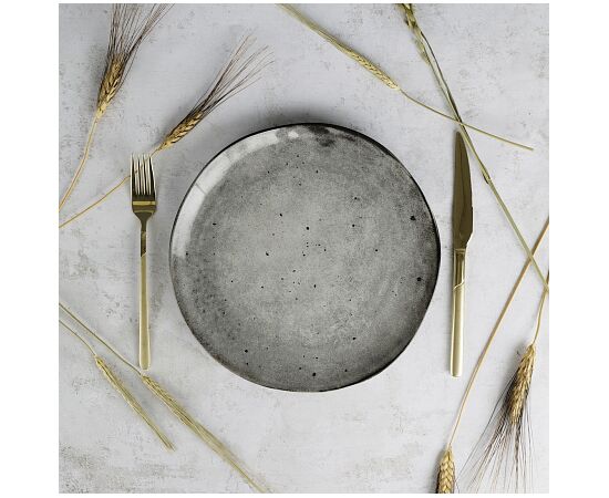 Тарелка обеденная 26см STONE DARK TDP574