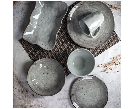 Тарелка обеденная 26см STONE DARK TDP574, изображение 5