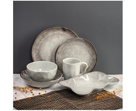 Тарелка обеденная 26см STONE DARK TDP574, изображение 7