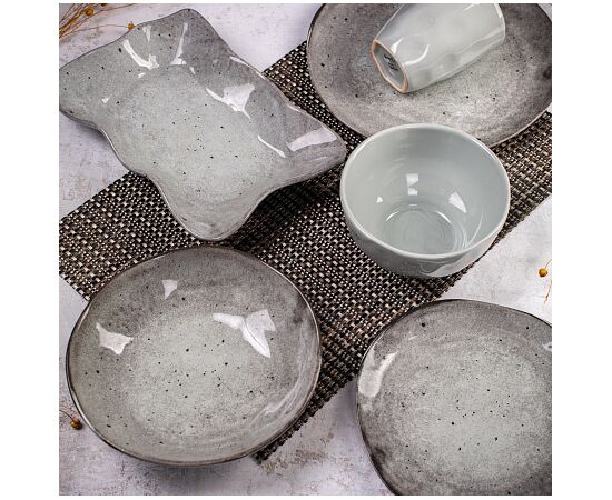 Тарелка обеденная 26см STONE DARK TDP574, изображение 8