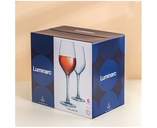 Набор бокалов для вина СЕЛЕСТ 6шт 350мл L5831, изображение 2