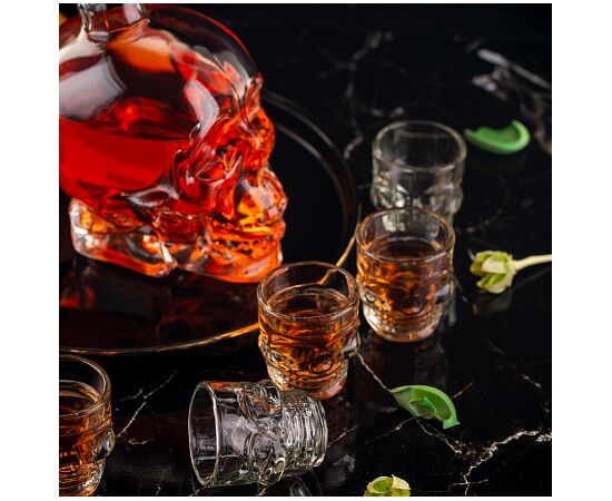 Набор SKULL 7 предметов (штоф 800мл стопки 6шт 50мл) GL002