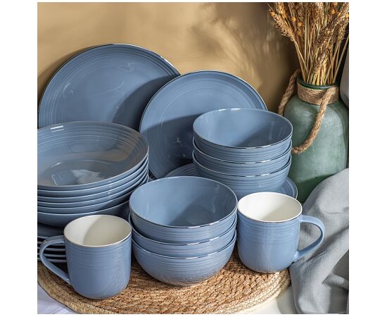 Тарелка обеденная FIESTA дымчато-голубой 25см TDP710, изображение 2