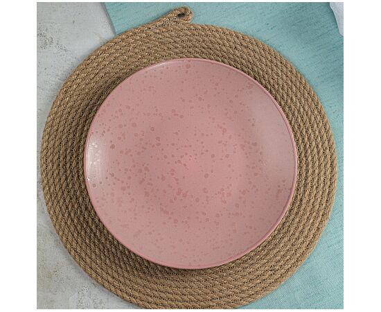 Тарелка десертная 20см DROPS розовый DMD222