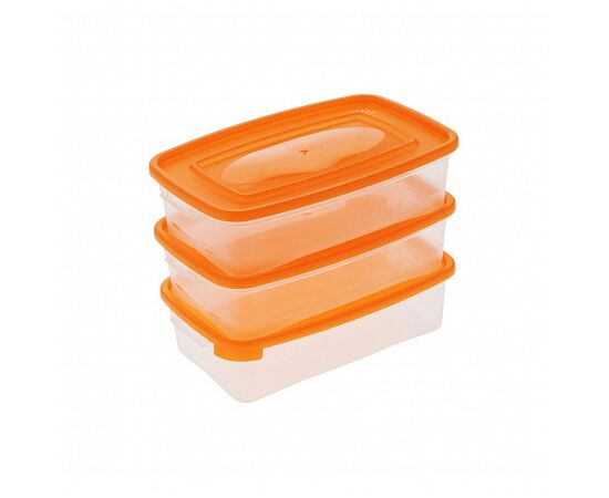 Набор контейнеров 3шт 0.7л КАСКАД для СВЧ C54001, изображение 3