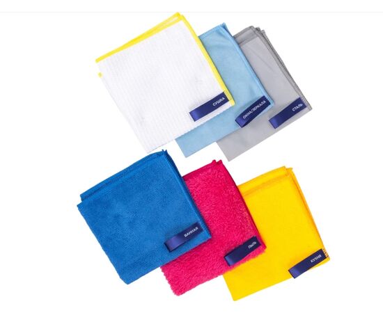 Набор салфеток из микрофибры 6шт MULTI SURFACE ACC010, изображение 2