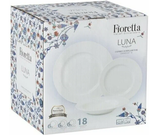 Набор столовый 18 предметов FIORETTA LUNA TDS200, изображение 2