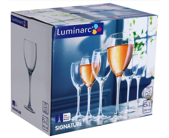 Набор бокалов для вина 6шт 250мл СИГНАТЮР (ЭТАЛОН) H8168