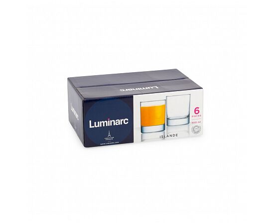 Набор стаканов 300мл*6шт ИСЛАНДИЯ низкие J0019