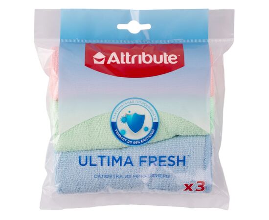 Салфетка 3шт Ultima Fresh из микрофибры ACP113, изображение 4