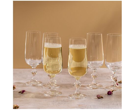 Набор фужеров для шампанского 180мл*6шт CLAUDIA CR180104CL