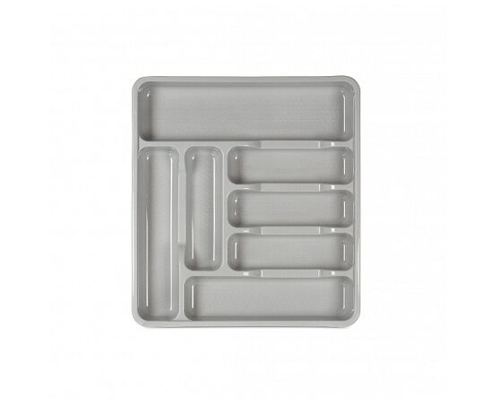 Лоток для столовых приборов серый 42.3х38.5х4.7см HL041188GR, изображение 2